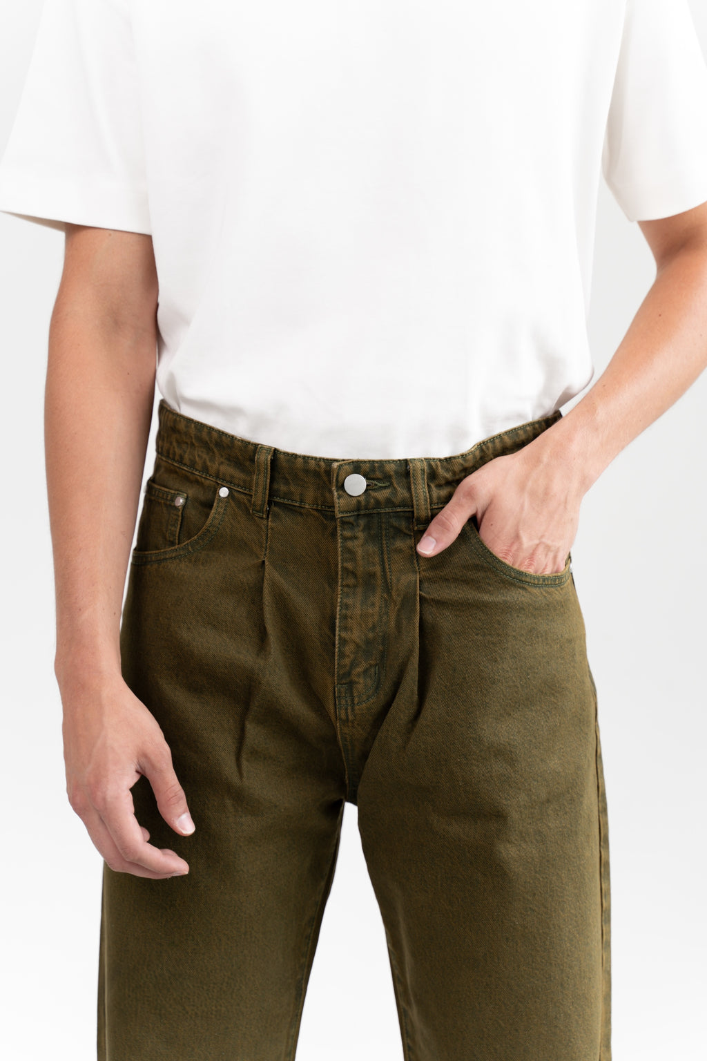 Pleated Core Jeans