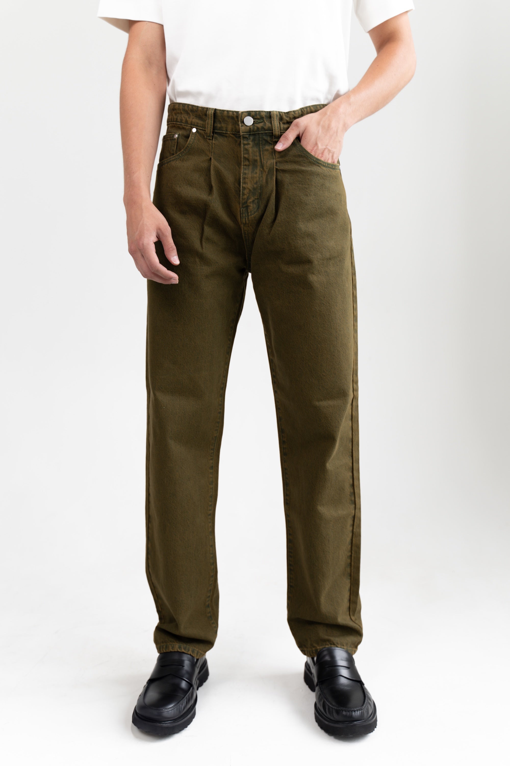 Pleated Core Jeans