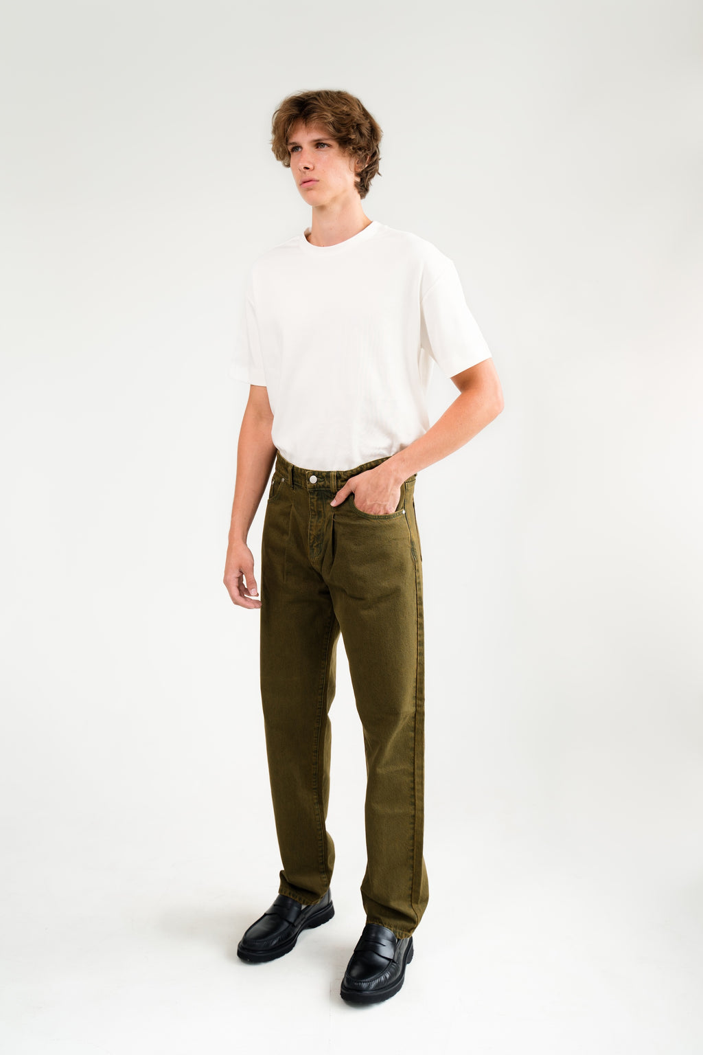 Pleated Core Jeans